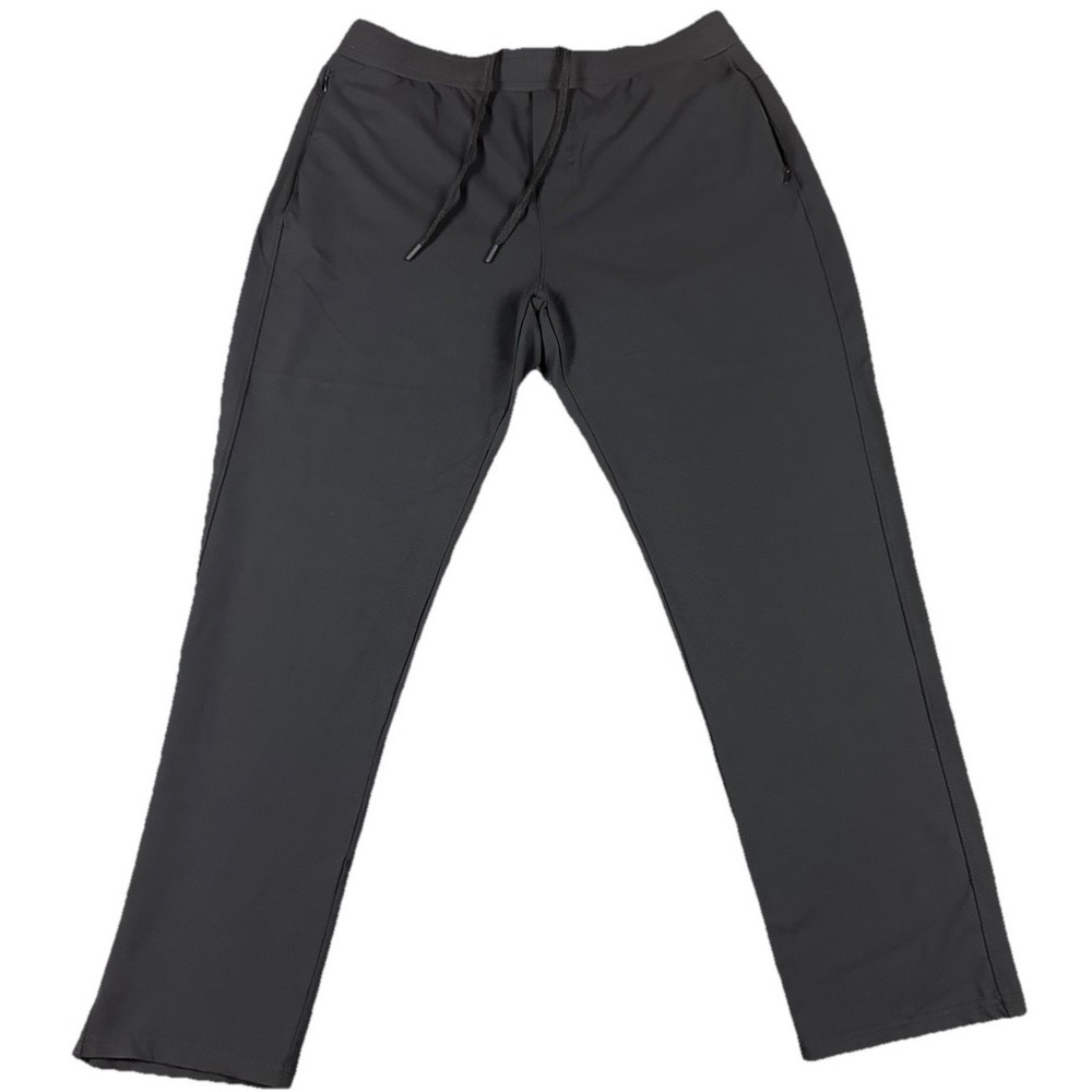 Public Rec All Day Every Day Active Pants Men's 40/32 Black Faux Zip Pockets